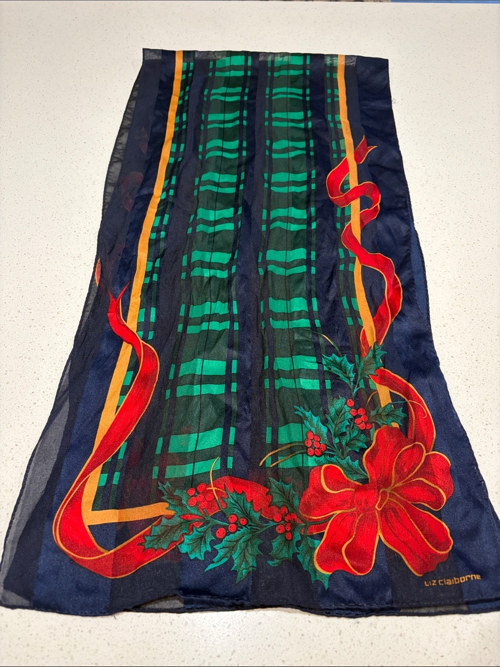 Liz Claiborne Holiday Silk Scarf